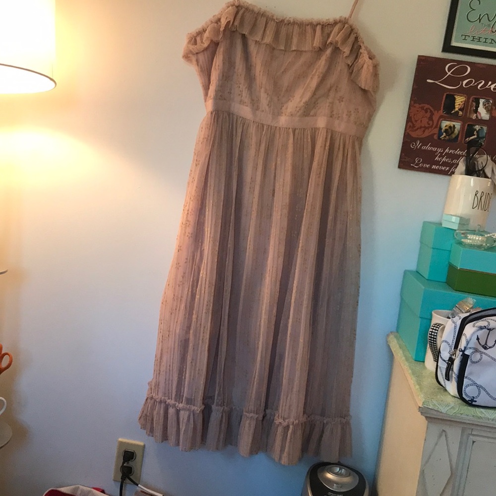 Blush jcrew dress.